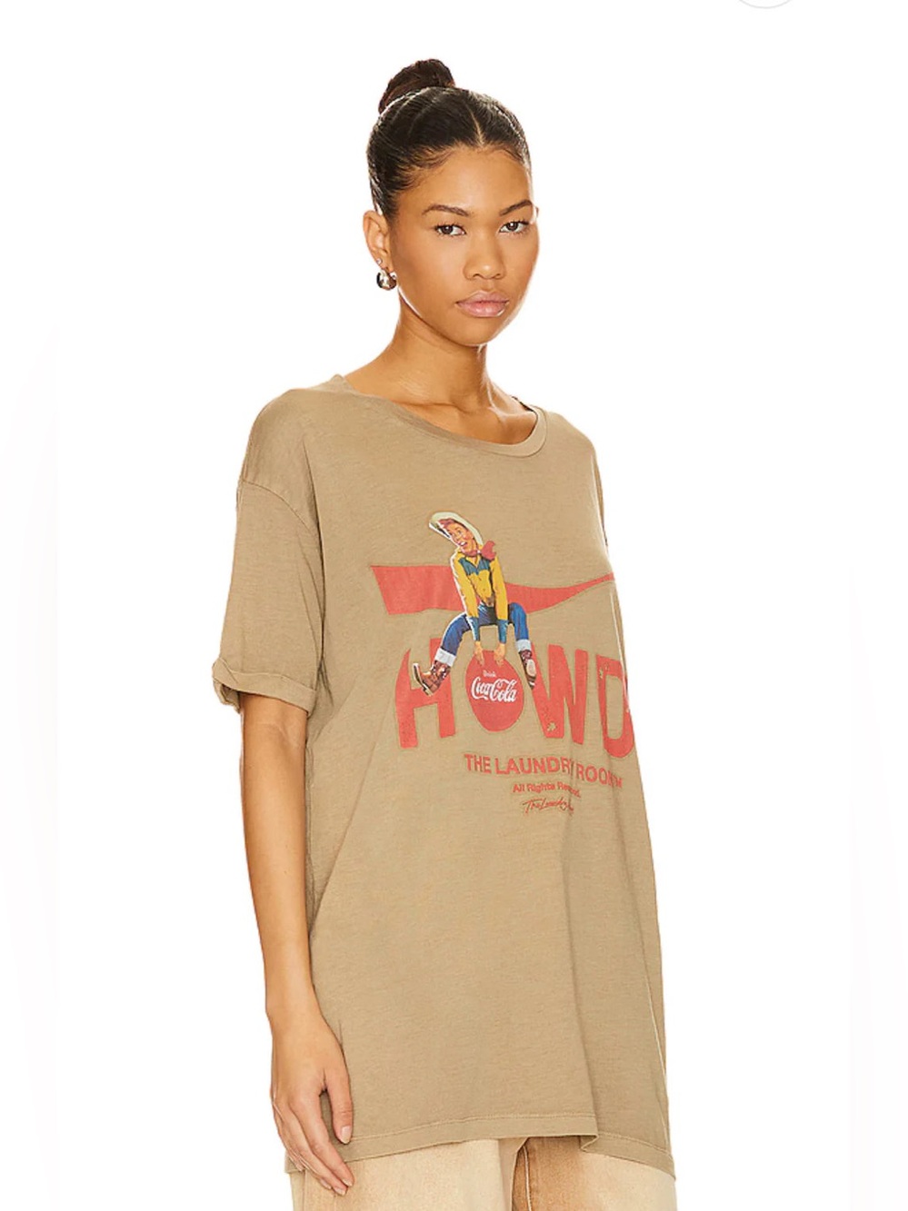 NWT LAUNDRY ROOM Howdy Coke Oversized Tee - Picture 3 of 4